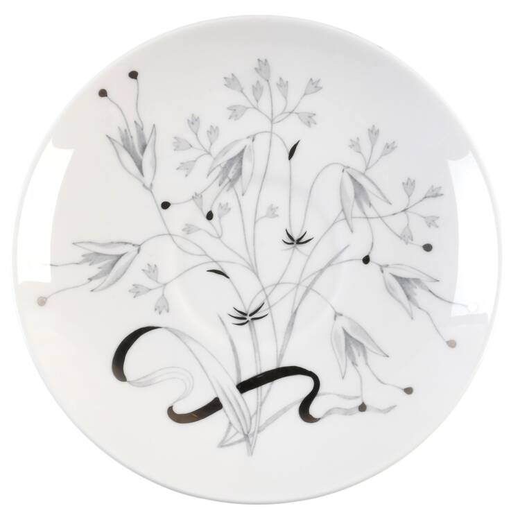 Wild Oats Bone China Saucer for Flat Cup