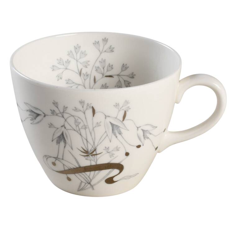 Wild Oats Bone China Flat Cup