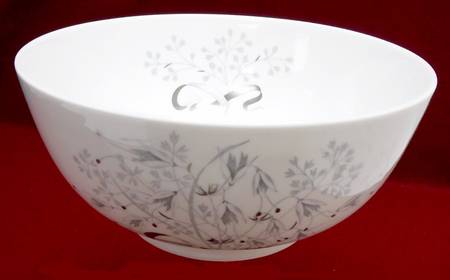 Wild Oats Bone China 9" Salad Serving Bowl