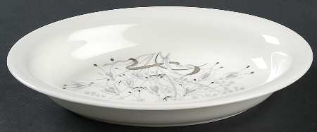 Wild Oats Bone China 10" Oval Vegetable Bowl