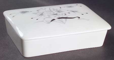 Wild Oats Bone China Cigarette Box & Lid