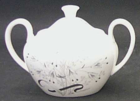 Wild Oats Bone China Sugar Bowl & Lid