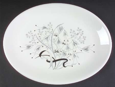 Wild Oats Bone China 15" Oval Serving Platter