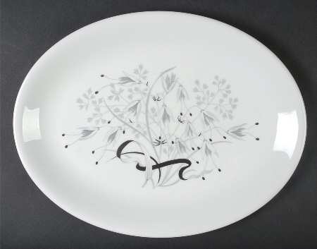 Wild Oats Bone China 13" Oval Serving Platter