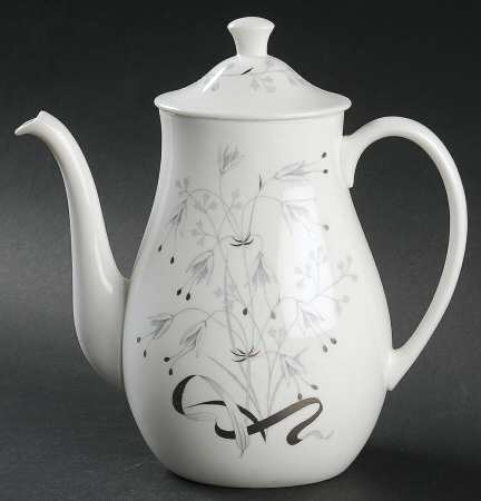 Wild Oats Bone China Small Coffee Pot & Lid