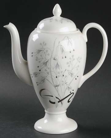 Wild Oats Bone China Coffee Pot & Lid