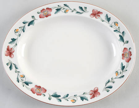 Wild Poppy 12" Oval Serving Platter