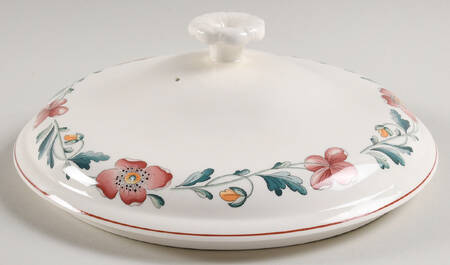 Wild Poppy Lid for Round Vegetable