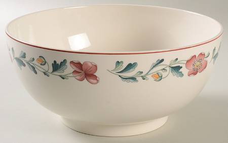Wild Poppy 9" Salad Serving Bowl