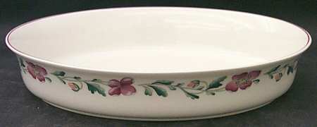 Wild Poppy Oval Sole Dish