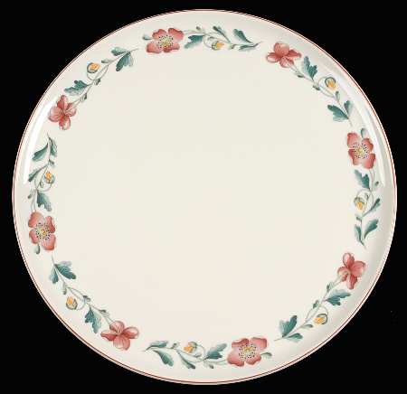 Wild Poppy Round Torte Plate