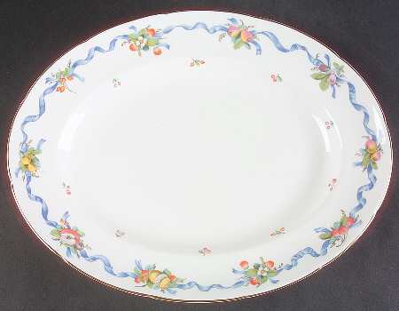 Williamsburg Ribbon 13" Oval Serving Platter