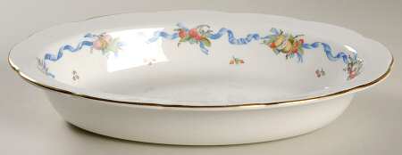 Williamsburg Ribbon 10" Oval Vegetable Bowl