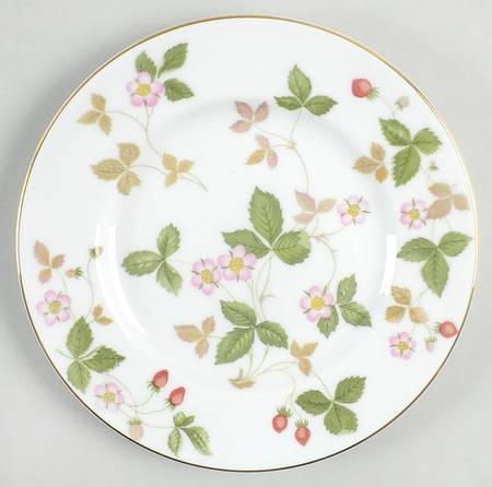Wild Strawberry (Bone & Oven To Table) Bread & Butter Plate