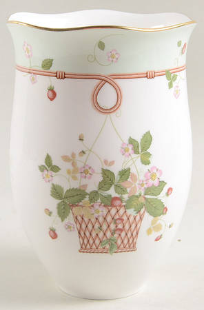 Wild Strawberry (Bone & Oven To Table) 7" Petal Vase