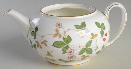 Wild Strawberry (Bone & Oven To Table) Teapot No Lid