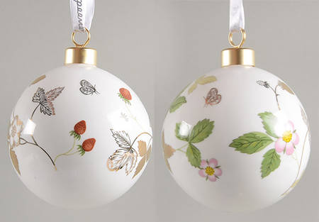 Wild Strawberry (Bone & Oven To Table) (Set of 2) Ornaments
