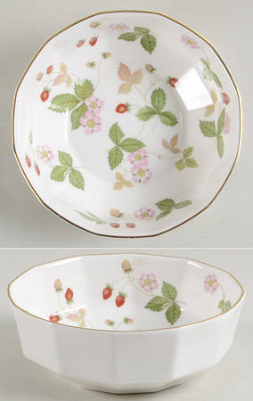 Wild Strawberry (Bone & Oven To Table) 4" Octagonal Vegetable Bowl