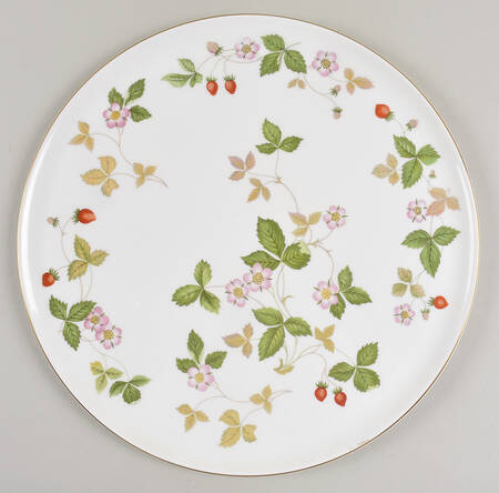Wild Strawberry (Bone & Oven To Table) Round Torte Plate