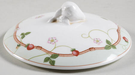 Wild Strawberry (Bone & Oven To Table) Lid for Sugar Bowl