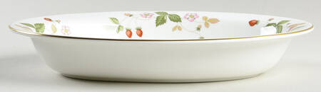 Wild Strawberry (Bone & Oven To Table) 10" Oval Vegetable Bowl