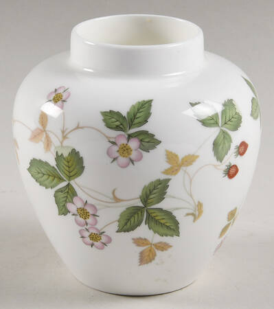 Wild Strawberry (Bone & Oven To Table) Small Ginger Jar No Lid