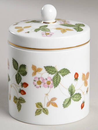 Wild Strawberry (Bone & Oven To Table) Candy Jar & Lid