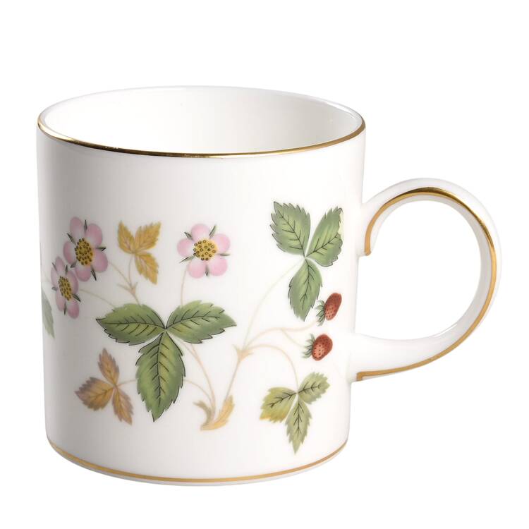 Wild Strawberry (Bone & Oven To Table) Can Shape Demitasse Cup
