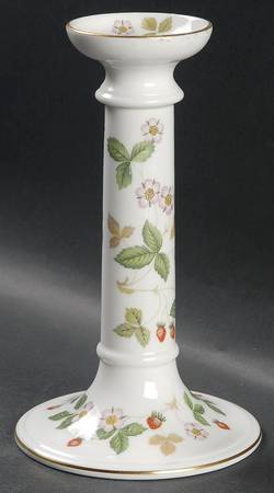 Wild Strawberry (Bone & Oven To Table) 7" Candlestick