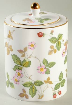 Wild Strawberry (Bone & Oven To Table) Tea Caddy & Lid