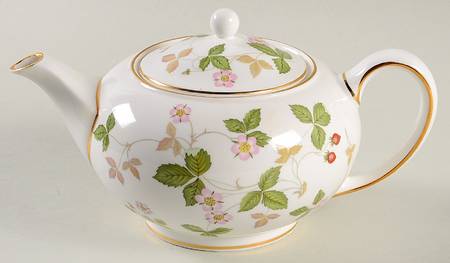 Wild Strawberry (Bone & Oven To Table) Mini Teapot & Lid