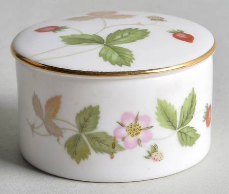 Wild Strawberry (Bone & Oven To Table) 1" Round Box & Lid