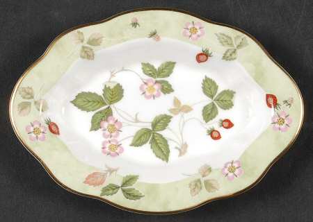 Wild Strawberry (Bone & Oven To Table) 5" Oval Tray