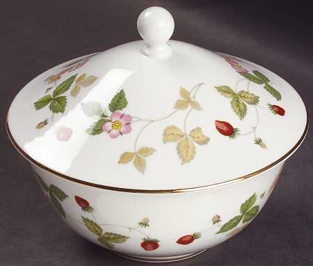 Wild Strawberry (Bone & Oven To Table) Rice Bowl & Lid