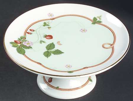 Wild Strawberry (Bone & Oven To Table) Round Compote (Height X Width)