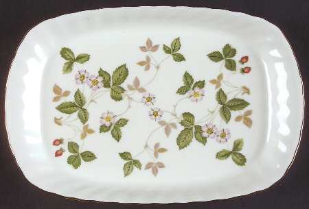 Wild Strawberry (Bone & Oven To Table) Oblong Tray