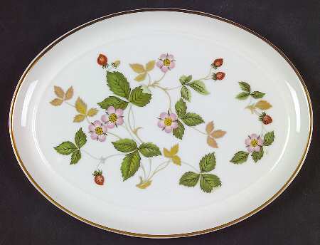 Wild Strawberry (Bone & Oven To Table) 6" Oval Tray