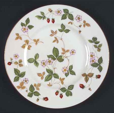 Wild Strawberry (Bone & Oven To Table) Luncheon Plate