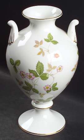Wild Strawberry (Bone & Oven To Table) 8" Urn Shaped Vase