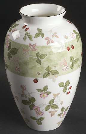 Wild Strawberry (Bone & Oven To Table) 9" Bouquet Vase