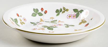 Wild Strawberry (Earthenware) Coupe Soup Bowl