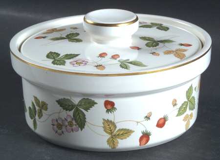 Wild Strawberry (Bone & Oven To Table) Individual Casserole & Lid