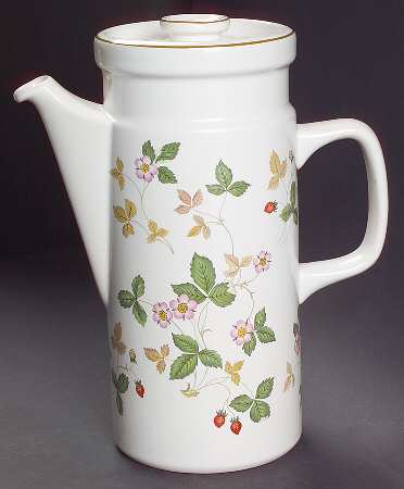 Wild Strawberry (Earthenware) Coffee Pot & Lid