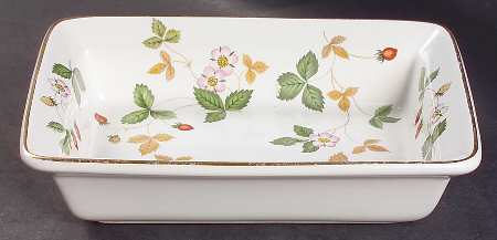 Wild Strawberry (Bone & Oven To Table) Hors d'Oeuvres Dish