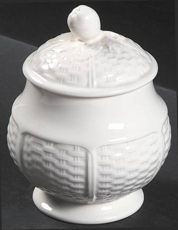 Willow Weave Sugar Bowl & Lid