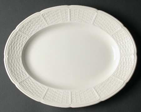 Willow Weave 13" Oval Serving Platter