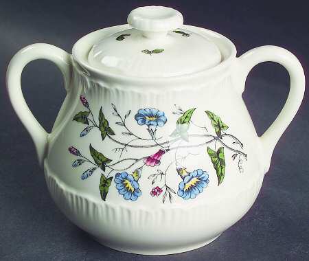Williamsburg Wild Flowers Sugar Bowl & Lid