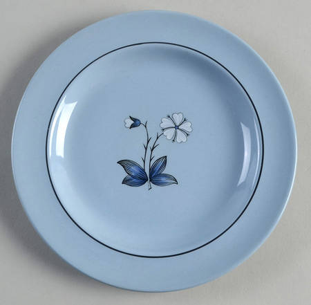 Woodland Black Bread & Butter Plate