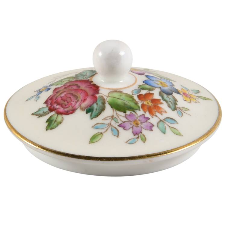 Woodstock (Gold Trim) Lid for 146 Shape Sugar Bowl