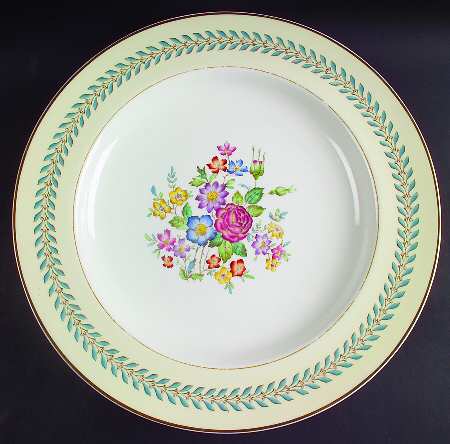 Woodstock (Gold Trim) 15" Chop Plate (Round Platter)